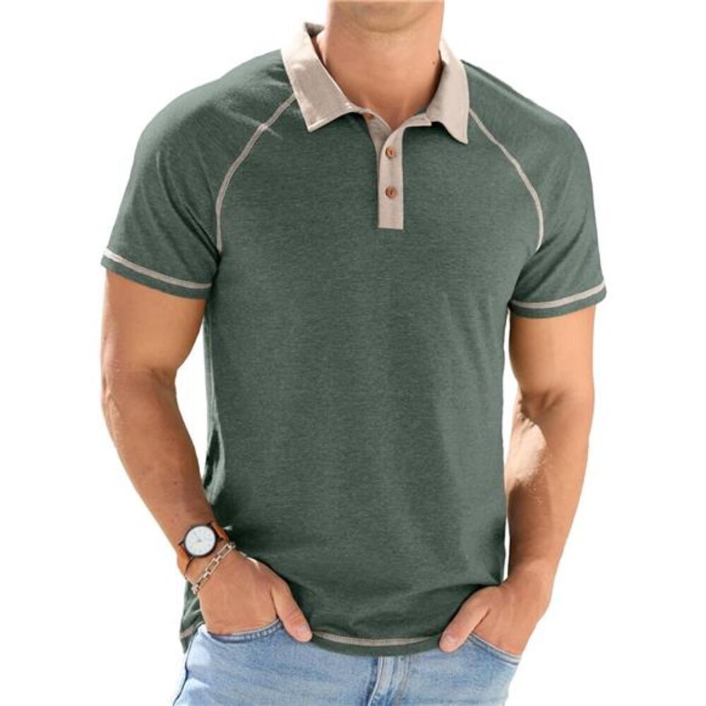 Mens Polo Shirt Short Sleeve Golf Casual Soft Cotton Lightweight Summer Top